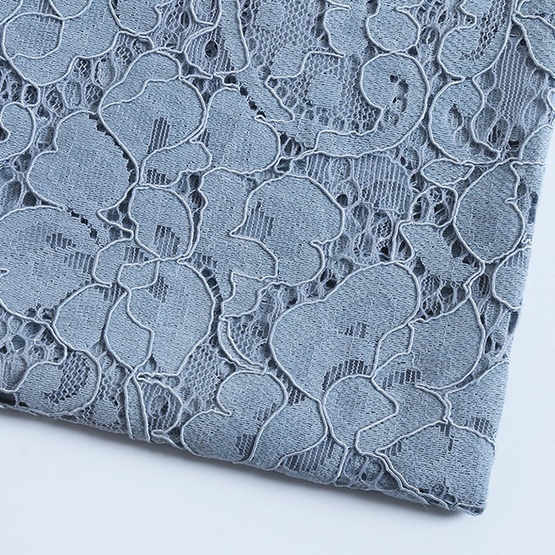 3D Dress Cutwork Nylon Lace Fabric for Women's Wear Wholesale Supplier 9
